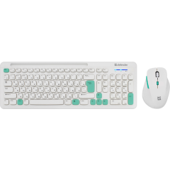 Клавиатура + мышь Defender Cerrato C-978 White/Blue_8