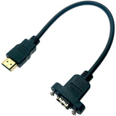 Переходник HDMI (M) - HDMI (F), 0.3м, Espada Ehmf30_0