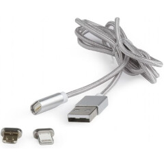 Кабель USB - microUSB/Lightning, 1м, Gembird CC-USB2-AMLM3-1M_0