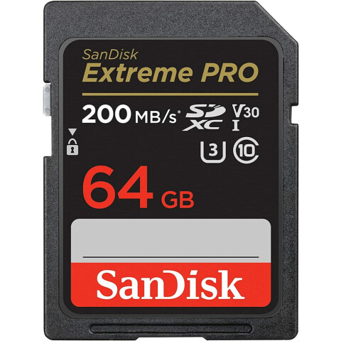 Карта памяти 64Gb SD SanDisk Extreme Pro (SDSDXXU-064G-GN4IN)