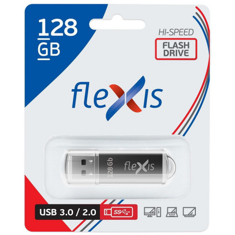 USB Flash накопитель 128Gb Flexis RB-108 3.0 Black