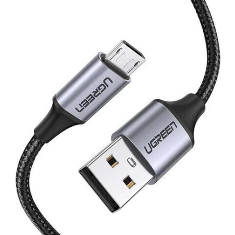 Кабель USB - microUSB, 2м, UGREEN US290 Black