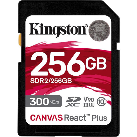 Карта памяти 256Gb SD Kingston Canvas React Plus (SDR2/256GB)