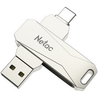 USB Flash накопитель 256Gb Netac U782C Silver