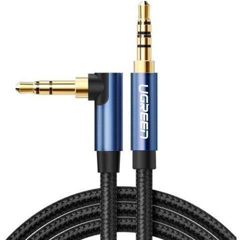 Кабель 3.5 Jack (M) - 3.5 Jack (M), 1м, UGREEN AV112 Blue/Black