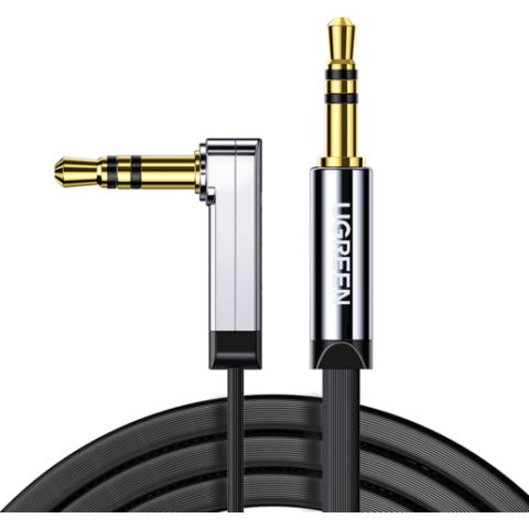Кабель 3.5 Jack (M) - 3.5 Jack (M), 2м, UGREEN AV119 Silver/Black