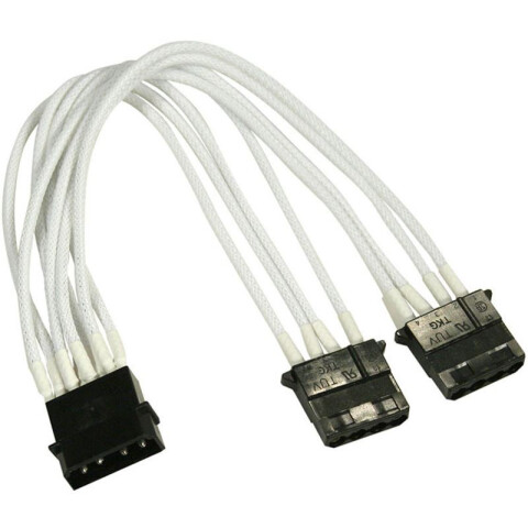 Переходник Molex - 2x Molex, 0.2м, Nanoxia NX4PY2EW