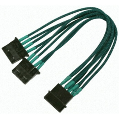 Переходник Molex - 2x Molex, 0.2м, Nanoxia NX4PY2EG