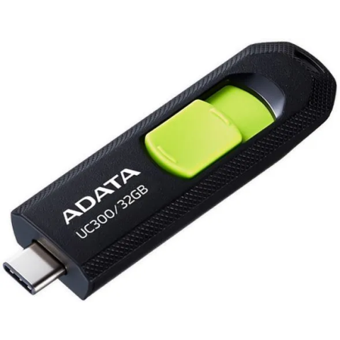 USB Flash накопитель 32Gb ADATA UC300 Black/Green