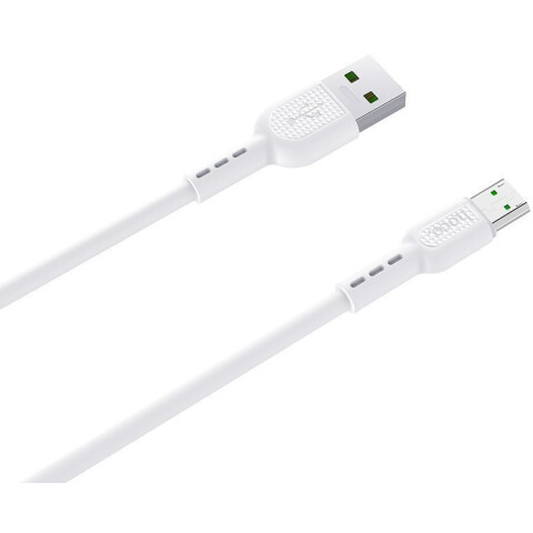 Кабель USB - microUSB, 1м, HOCO X33 White (HC-09158)
