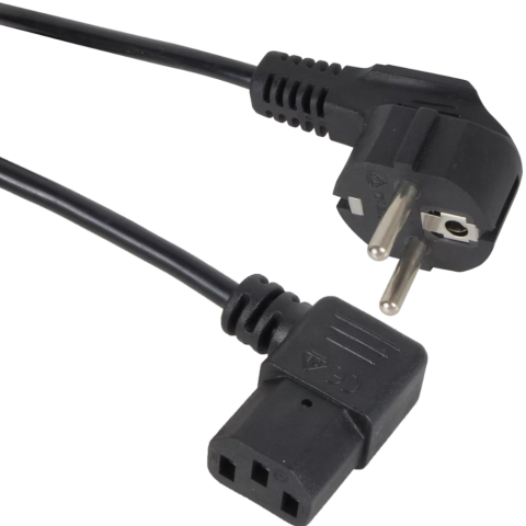 Кабель питания Schuko - IEC-320-C13, 1.8м, VCOM CE021R-CU0.75-1.8M