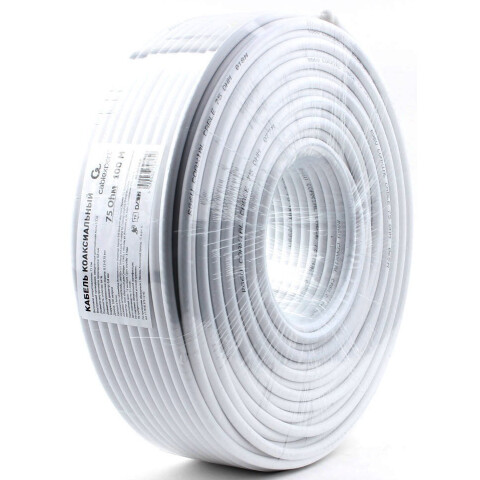 Кабель антенный/коаксиальный 100м, Cablexpert RG-6U-CS-1_0