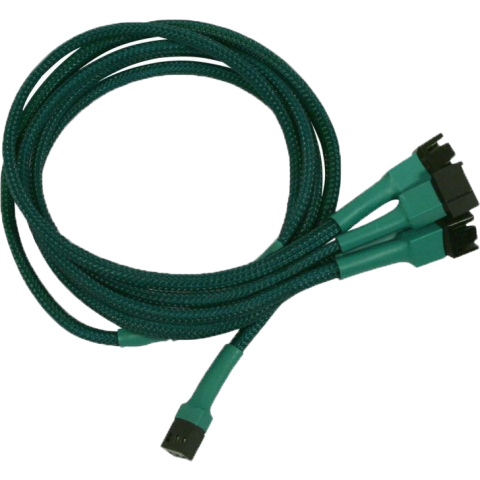 Разветвитель 3-pin - 4x 3-pin Nanoxia NX34A60G Green
