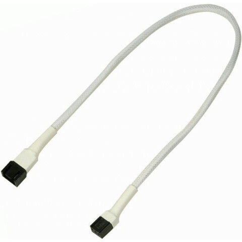 Удлинитель 3-pin, 0.3m Nanoxia NX3PV30W White