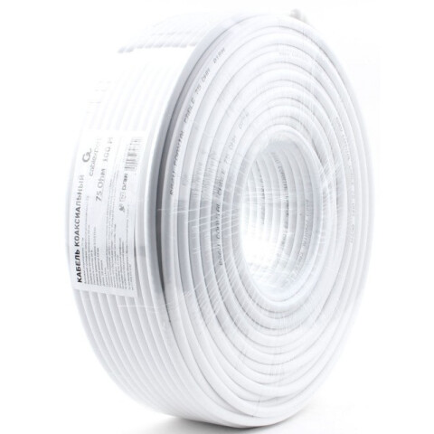 Кабель антенный/коаксиальный 100м, Cablexpert RG-6U-CU-2_0