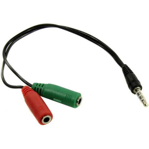 Разветвитель 3.5 Jack (M) - 2x 3.5 Jack (F), 0.2м, Exegate EX284944RUS