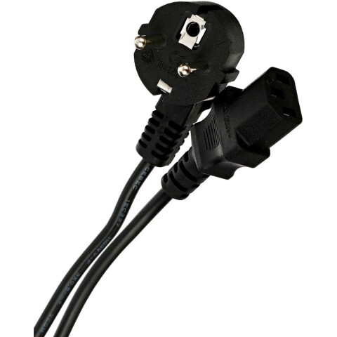 Кабель питания Schuko - IEC-320-C13, 3м, VCOM CE021-CU0.5-3M
