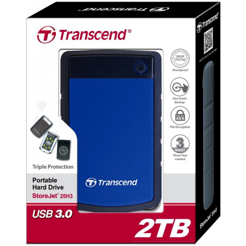 Внешний жёсткий диск 2Tb Transcend StoreJet 25H3 Blue (TS2TSJ25H3B)_2