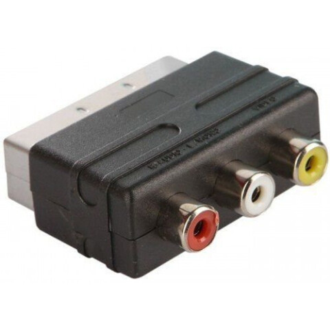 Переходник SCART (M) - 3xRCA (F), Perfeo A7007