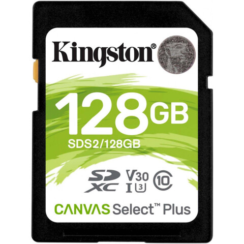 Карта памяти 128Gb SD Kingston Canvas Select Plus (SDS2/128GB)
