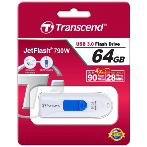 USB Flash накопитель 64Gb Transcend JetFlash 790 (TS64GJF790W)_0