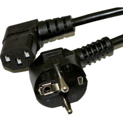 Кабель питания Schuko - IEC-320-C13, 1.8м, Hyperline PWC-IEC13A-SHM-1.8-BK_0