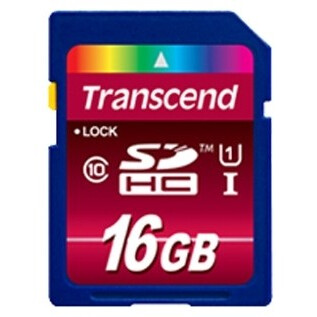 Карта памяти 16Gb SD Transcend (TS16GSDHC10U1)