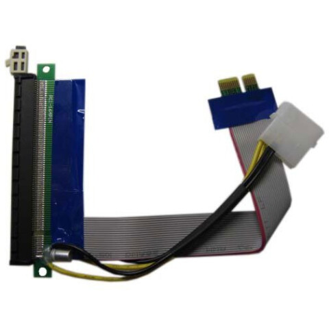 Переходник Espada PCI-E x1 - PCI-E x16, 0.15m (EPCIEX1-16pw)_0