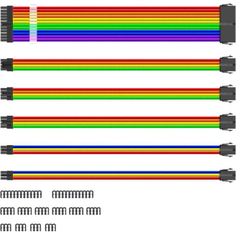 Комплект удлинителей для БП 1x24-pin ATX, 1xP8(4+4)pin EPS, 2xP8(6+2)pin, 1STPLAYER RB-001_5