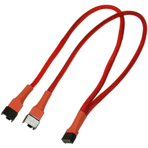 Nanoxia 4-pin PWM - 2x 4-pin PWM, 0.3m (NXPWY30R)