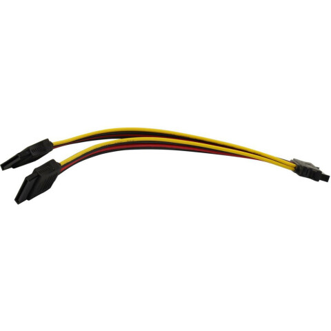 Переходник SATA - 2x SATA, 0.15м, ExeGate EX-CC-SATAM2F-0.15