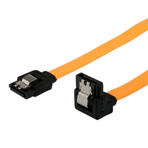 Кабель Cablexpert SATA - SATA, 1м (CC-SATAM-DATA90-YL-100CM)_0