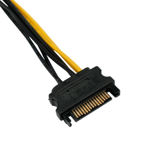 Кабель питания для видеокарты 8-pin PCI-E - SATA 15-pin, 0.2м, Cablexpert (CC-PCIE-SATA-20CM)_1