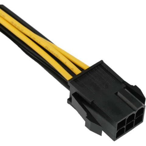 Переходник 6-pin PCI-E - 8-pin (6+2) PCI-E, Cablexpert CC-PSU-68-20CM_0