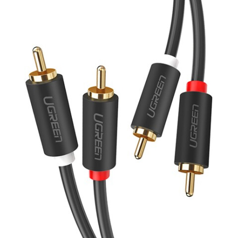 Кабель 2xRCA - 2xRCA, 2м, UGREEN AV104