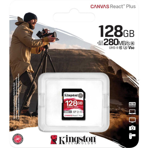Карта памяти 128Gb SD Kingston Canvas React Plus (SDR2V6/128GB)_1