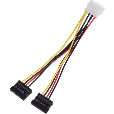 Переходник Molex - 2x SATA, 0.2м, GoPower 00-00027494_0