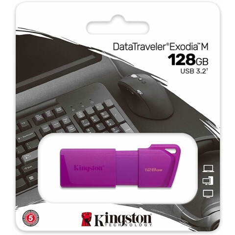 USB Flash накопитель 128Gb Kingston DataTraveler Exodia M Neon Purple (KC-U2L128-7LP)_2