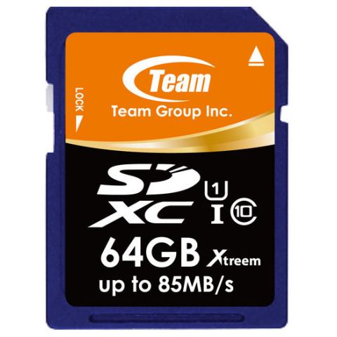 Карта памяти 64Gb SD Team (TSDXC64GU8501)