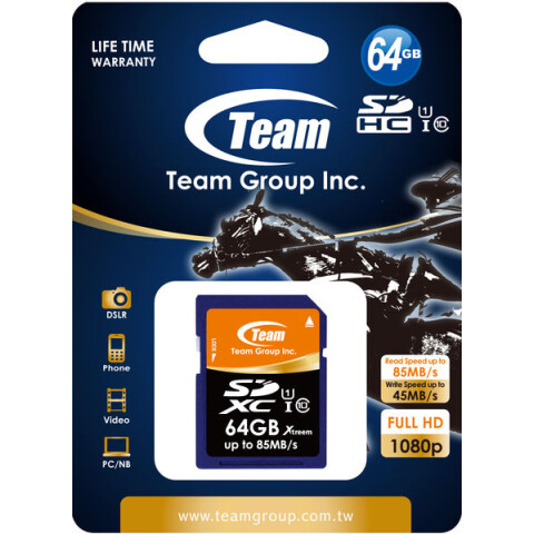 Карта памяти 64Gb SD Team (TSDXC64GU8501)_0
