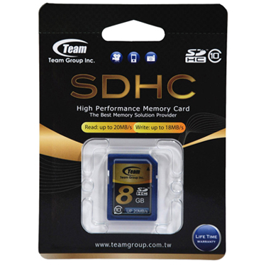 Карта памяти 8Gb SD Team (TSDHC8GCL1001)_0