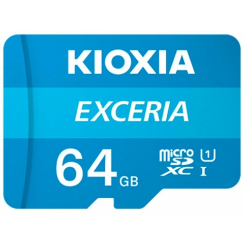 Карта памяти 64Gb MicroSD Kioxia Exceria + SD адаптер (LMEX1L064GG2)_0