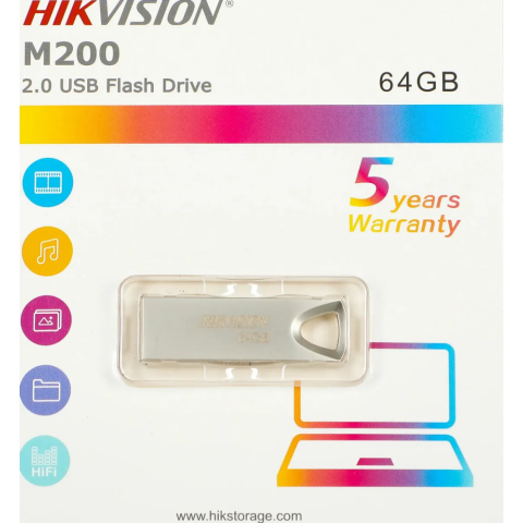 USB Flash накопитель 64Gb Hikvision M200 (HS-USB-M200/64G)_0