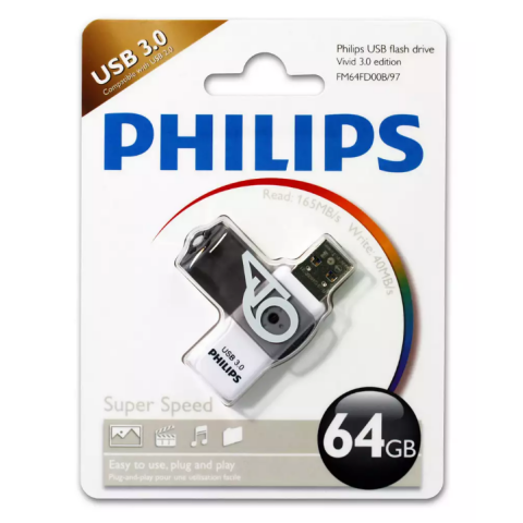 USB Flash накопитель 64Gb Philips VIVID3.0_0