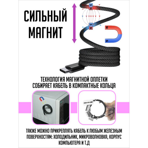 Кабель USB Type-C - USB Type-C, 1м, SmartiNext SN-CM-TCTC_1
