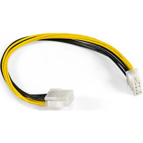 Кабель удлинительный 8-pin EPS - 8-pin EPS, 0.2м, ExeGate EX-EXT-8M8F-0.2