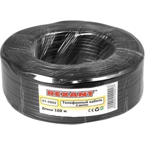 Телефонный кабель Rexant 01-5002, 100м_0