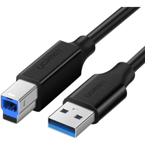 Кабель USB A (M) - USB B (M), 1м, UGREEN US210