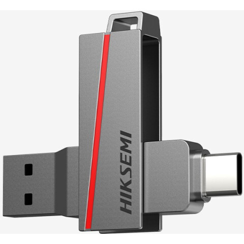 USB Flash накопитель 128Gb HIKSEMI DUAL SLIM Grey