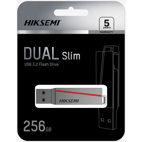 USB Flash накопитель 128Gb HIKSEMI DUAL SLIM Grey_2
